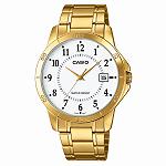 CASIO MTP-V004G-7B Premium Men's Gold Watch - Reliable Timepiece