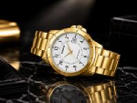 CASIO MTP-V004G-7B Premium Men's Gold Watch - Reliable Timepiece