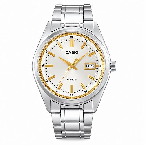 Premium Men's Silver Watch :CASIO MTP-B180D-7AV  Stunning Classic Design