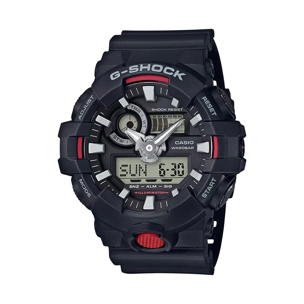 Casio G-Shock GA-700-1ADR Black Analog-Digital Men's Watch