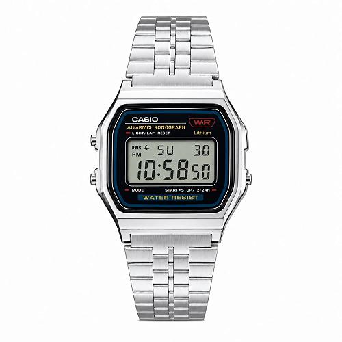 Casio Vintage A159WA-N1DF Stainless Steel Digital Watch