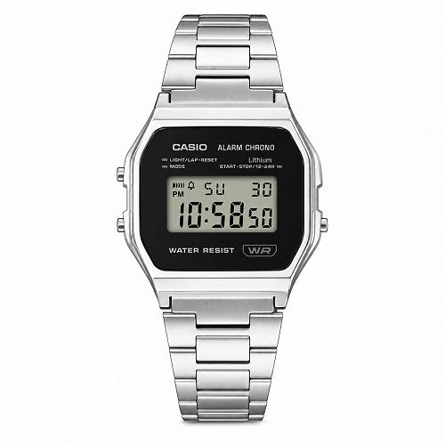 Casio Vintage A158WEA-1DF Silver Digital Watch