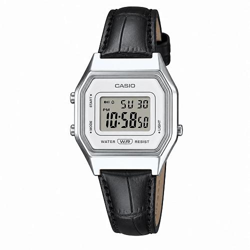 Casio Vintage LA680WEL-1DF Digital Leather Unisex Watch