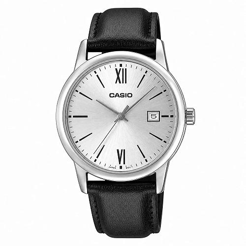 Casio MTP-V002L-7B3UDF Enticer Men's Black Leather Watch