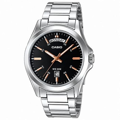 Casio Enticer MTP-1370D-1A2VDF Men’s Stainless Steel Watch
