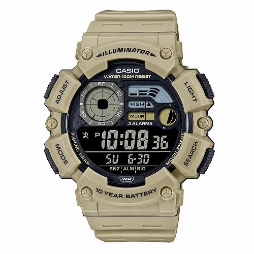 Casio WS-1500H-5BVDF Digital Men's Fishing Watch