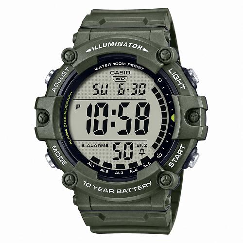 Casio Youth AE-1500WHX-3AVDF Digital Men's Olive Green Watch