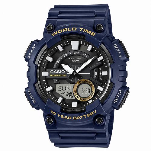 Casio Youth AEQ-110W-2AVDF World Time Analog-Digital Men's Watch