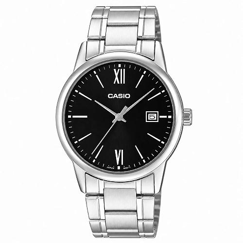Casio MTP-V002D-1B3UDF Enticer Men's Black Dial Stainless Steel Watch