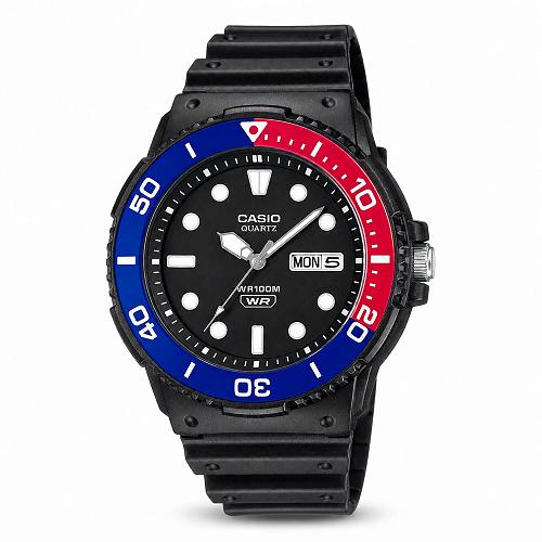 Casio MRW-230H-1E2VDF Black Resin Men's Diver Style Watch