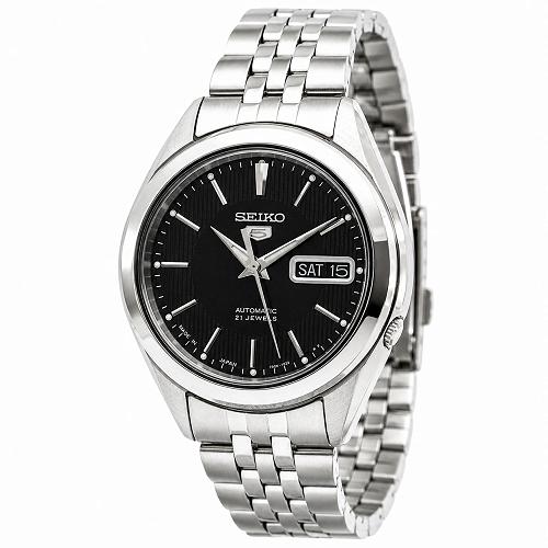 Seiko 5 SNKL23J1 Automatic Black Dial Stainless Steel Men's Watch