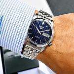 SEIKO 5 SNK357K1 Textured Blue Dial Automatic Men's Watch
