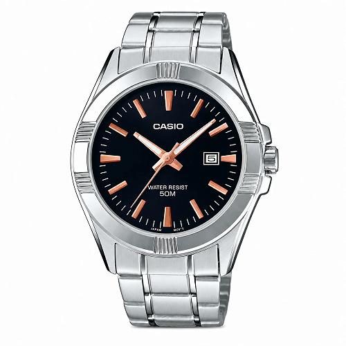 Casio Enticer MTP-1308D-1A2VDF Men's Black Dial Stainless Steel Watch