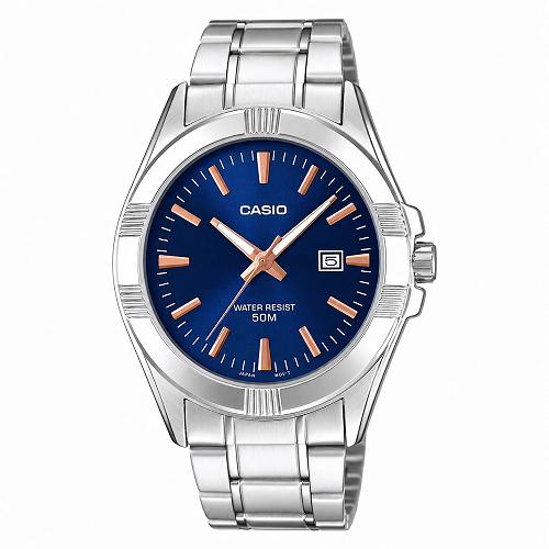 Casio MTP-1308D-2AVDF Enticer Stainless Steel Blue Dial Men's Watch