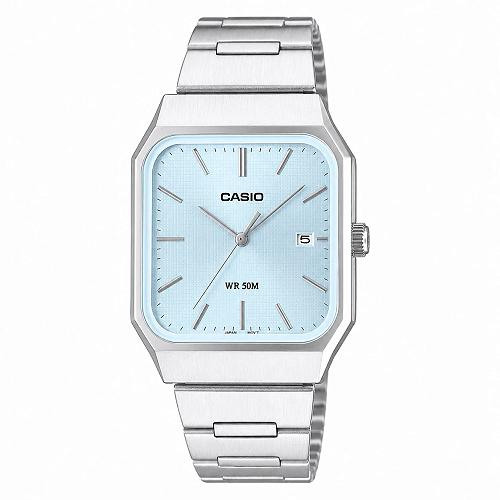 Casio MTP-B185D-2A2VDF Men's Teal Dial Stainless Steel Watch