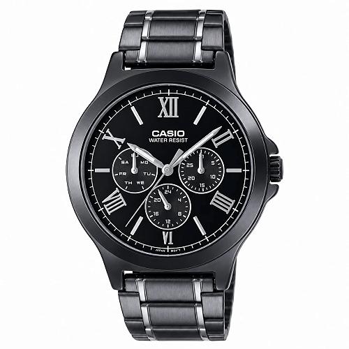 Casio Enticer MTP-V300B-1AUDF Black Ion-Plated Men's Watch