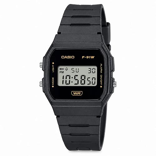 Casio F-91WB-8ADF Vintage Digital Grey Resin Watch