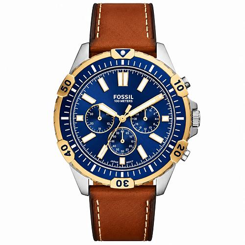 Fossil FS5625 Minimalist Black Leather Men's Watch