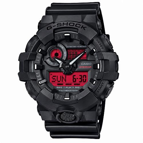 Casio G-Shock GA-700BBR-1ADR Black & Red Men's Watch