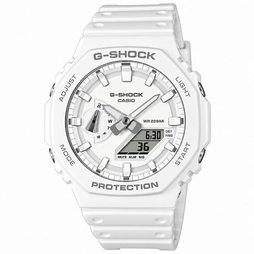 Casio G-Shock GA-2100-7A7DR White Octagonal Men's Watch