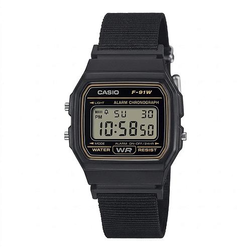 Casio F-91WF-1ADF Youth Digital Black Resin Watch