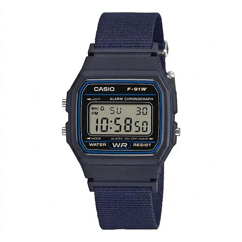 Casio F-91WF-2AVDF Digital Blue Resin Unisex Watch