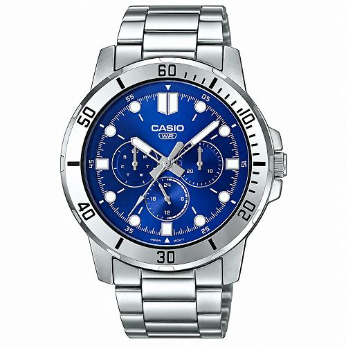 Casio Enticer MTP-VD300D-2E Men's Blue Dial Watch