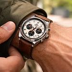 Casio Edifice EFB-730L-7AVUDF Sapphire Chronograph Leather Watch