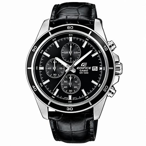 Casio Edifice EFR-526L-1AVUDF Leather Men's Watch