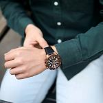 Casio Edifice EFR-569BL-1AVUDF Men's Leather Watch