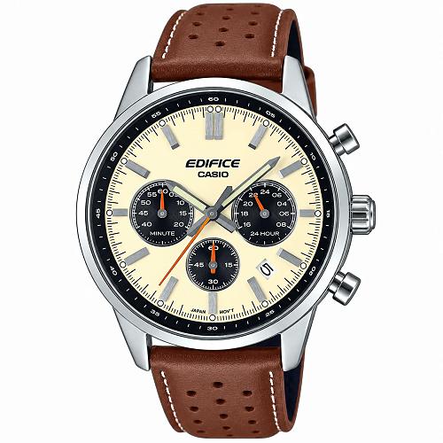 Casio Edifice EFR-575L-7ADF Leather Men's Watch