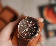 Casio Edifice EFV-650CL-5AVUDF Leather Chronograph Men's Watch