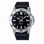 Casio MTP-VD01-1E Men’s Watch | Bold Black Sport Watch