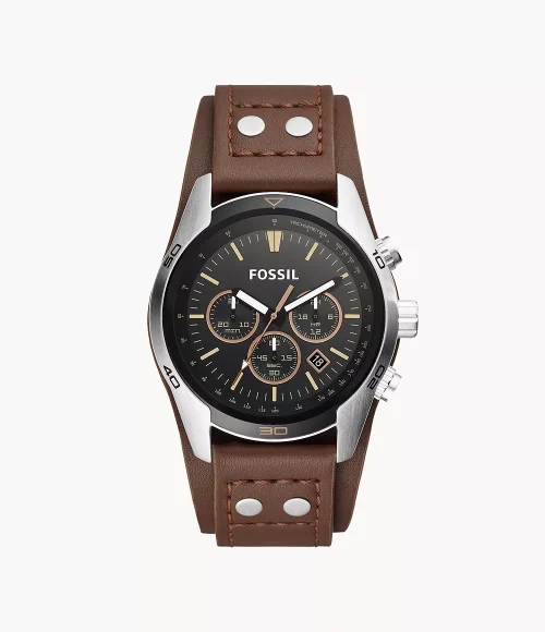 FOSSIL COACHMAN CH 2891 Chronograph Brown Leather Watch