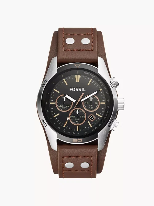 FOSSIL COACHMAN CH 2891 Chronograph Brown Leather Watch
