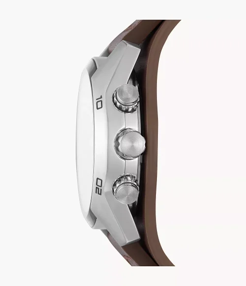 FOSSIL COACHMAN CH 2891 Chronograph Brown Leather Watch - Image 4