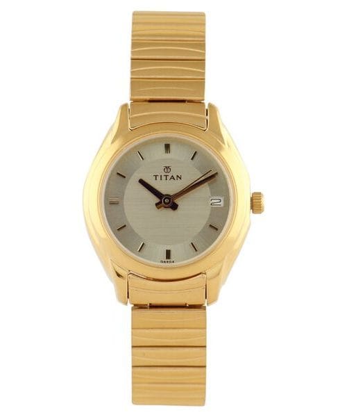 TITAN LADIES GOLD WATCH NF2489YM05