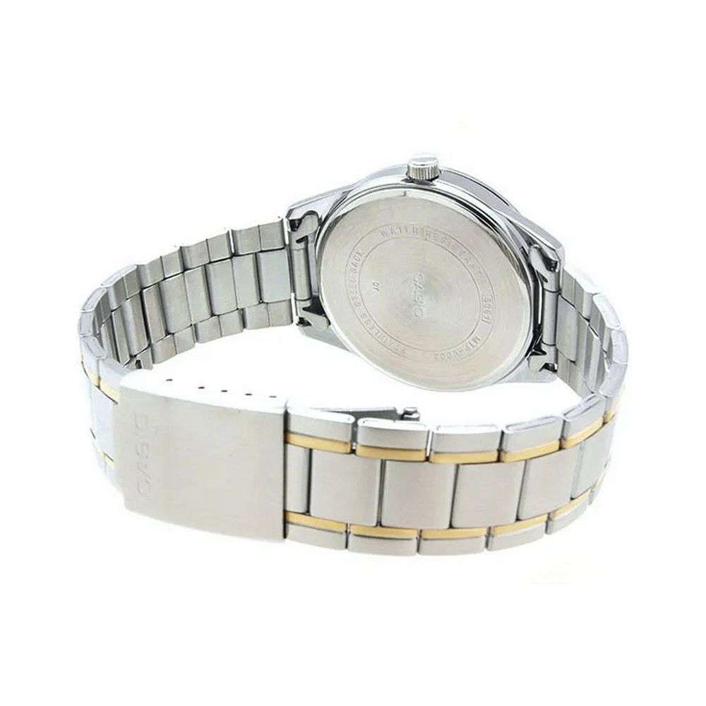 Side View of Casio LTP-V005SG-7AUDF with Stainless Steel Band