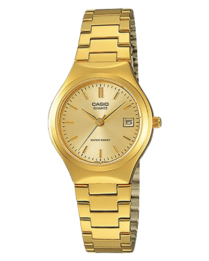 Casio LTP-1170N-9ARDF Gold-Tone Ladies Watch Front View