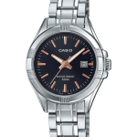 Casio LTP-1308D-1A2VDF Black Dial Ladies Watch Front View