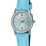 Casio LTP-V002L-2B3UDF Blue Dial Ladies Watch Front View