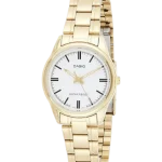 Casio LTP-V005G-7AUDF Elegant Gold Ladies Watch with White Dial