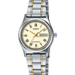 Casio LTP-V006SG-9BUDF Two-Tone Ladies Watch Front View