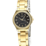 Casio LTP-1130N-1ARDF Black Dial Ladies Watch Front View