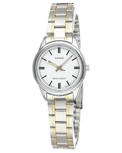 Casio LTP-V005SG-7AUDF Two-Tone Ladies Watch Front View