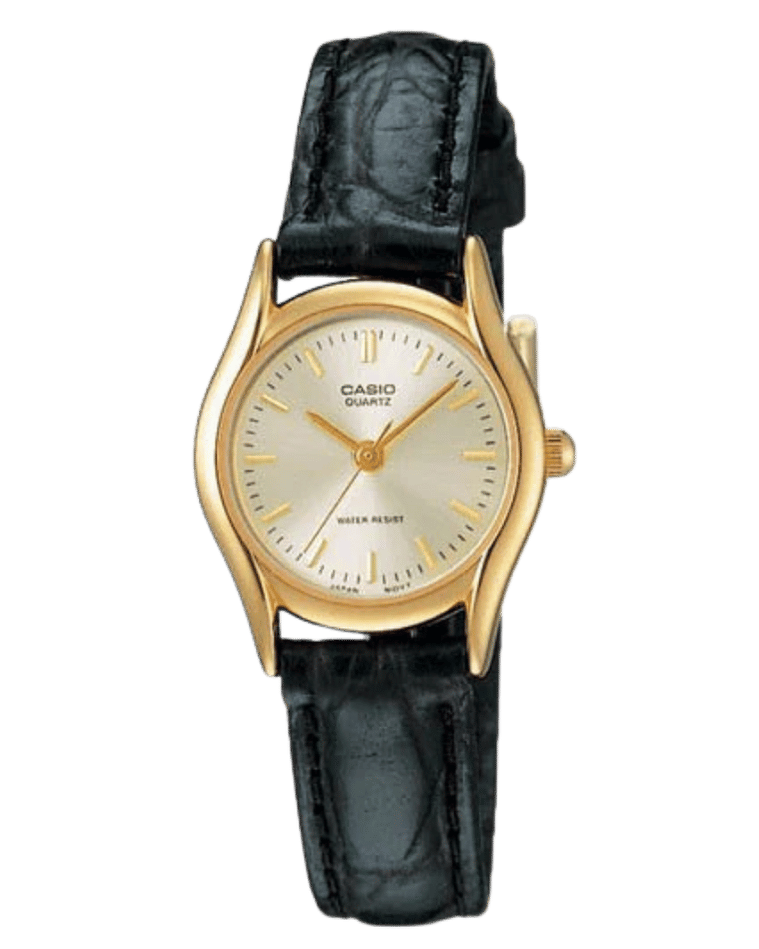 Casio LTP-1094Q-7A women’s watch with white dial and gold-tone case