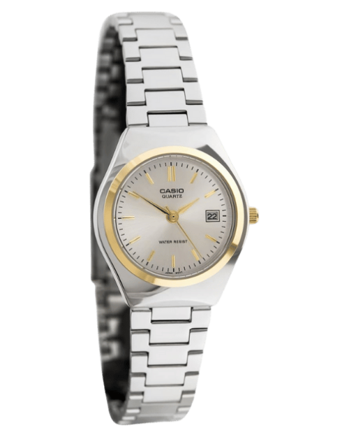 Casio LTP-1170G-7ARDF rectangular two-tone women’s watch