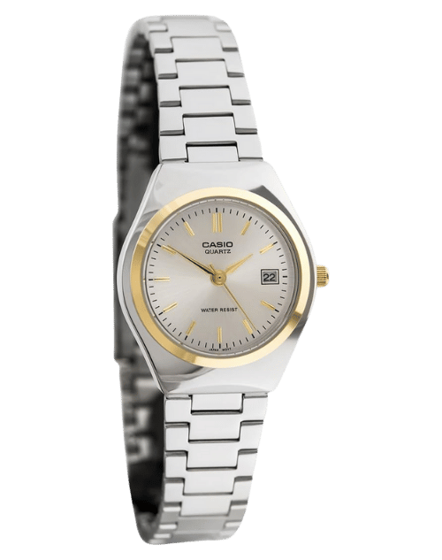 Casio LTP-1170G-7ARDF rectangular two-tone women’s watch
