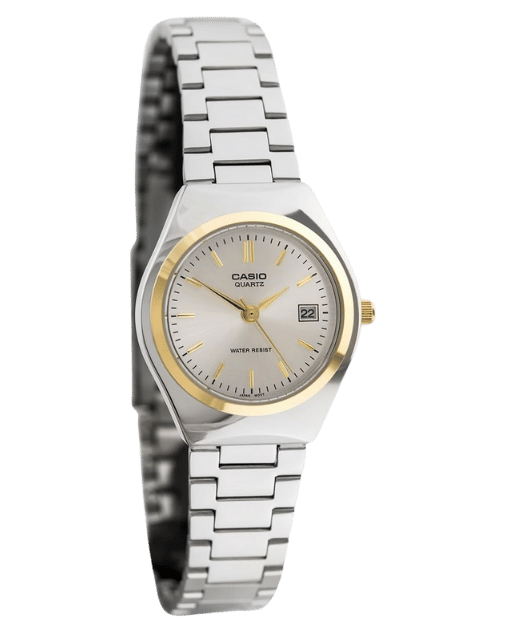 Casio LTP-1170G-7ARDF rectangular two-tone women’s watch