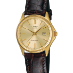 Casio LTP-1183Q-9ADF gold-tone watch with champagne dial